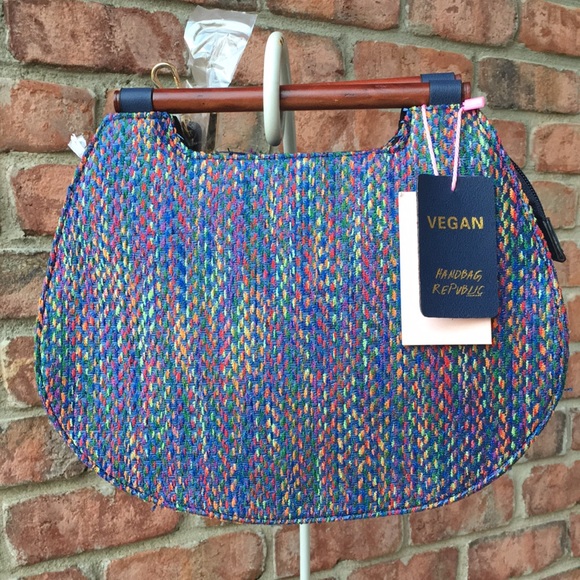 NWT Handbag Republic Navy Blue Multi Bag Purse New - Picture 2 of 8